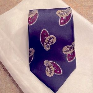 Van Huesen Blue Silk Tie GUC